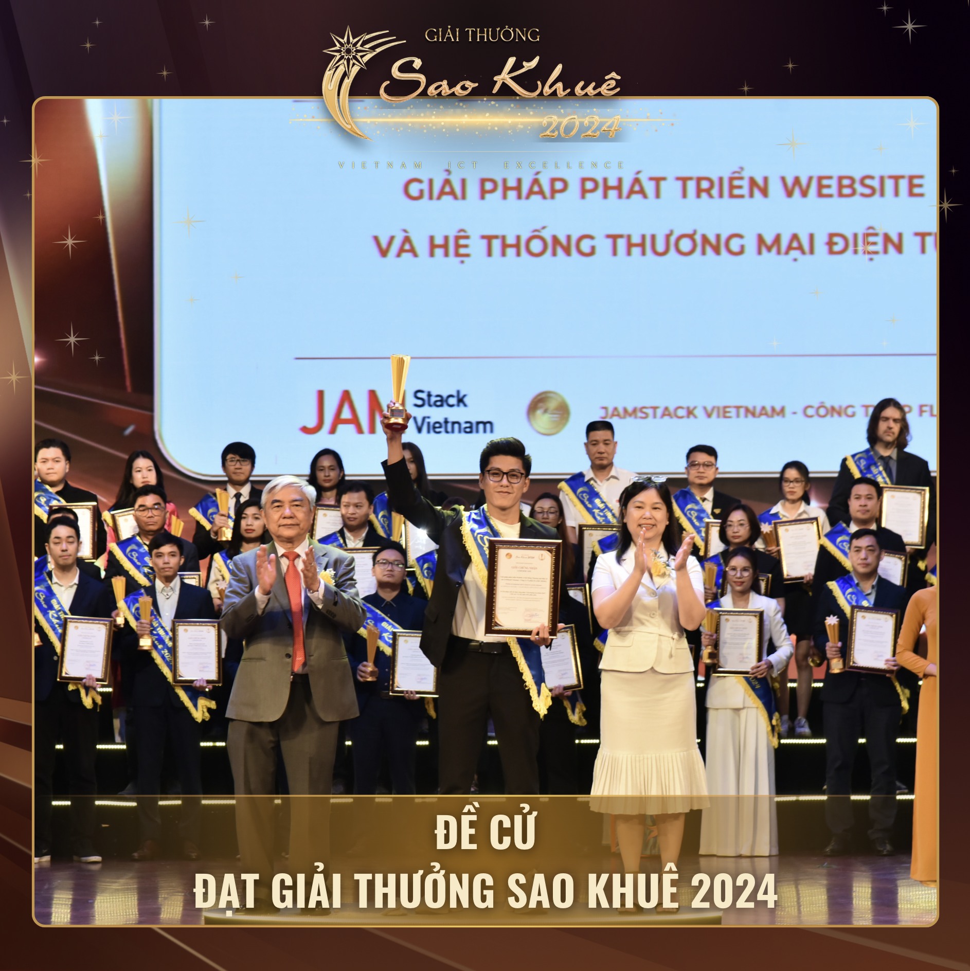 &Ocirc;ng Phan Ch&acirc;u Nhật Kha - CTO JAMstack Vietnam - nhận Giải thưởng Sao Khu&ecirc; 2024 - Nguồn: Giải thưởng Sao Khu&ecirc;